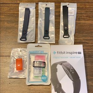 BNIB Fitbit Inspire HR with accessories